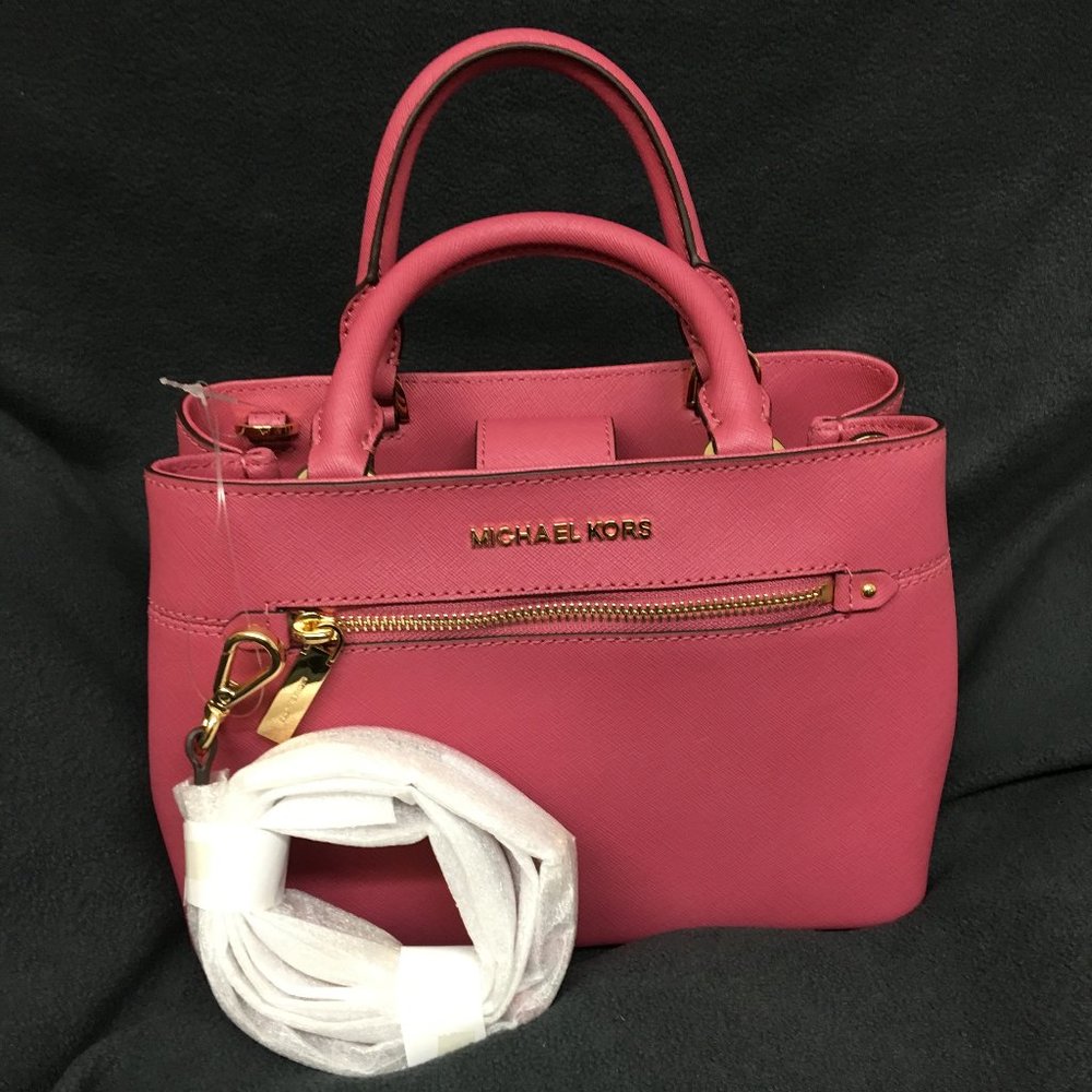 MICHAEL Michael Kors Hailee Small Satchel Pink NWT